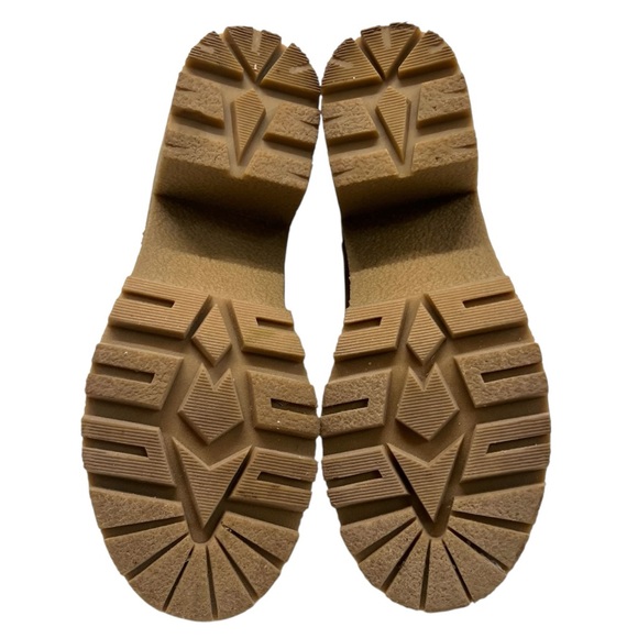 Steve Madden Caster H20 Camel Micro Suede Waterproof Lug Sole Boot Women 8 - Picture 12 of 15